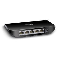Switch TP-Link 5 puertos RJ45 10/100/1000 Mbps no administrable para escritorio o pared