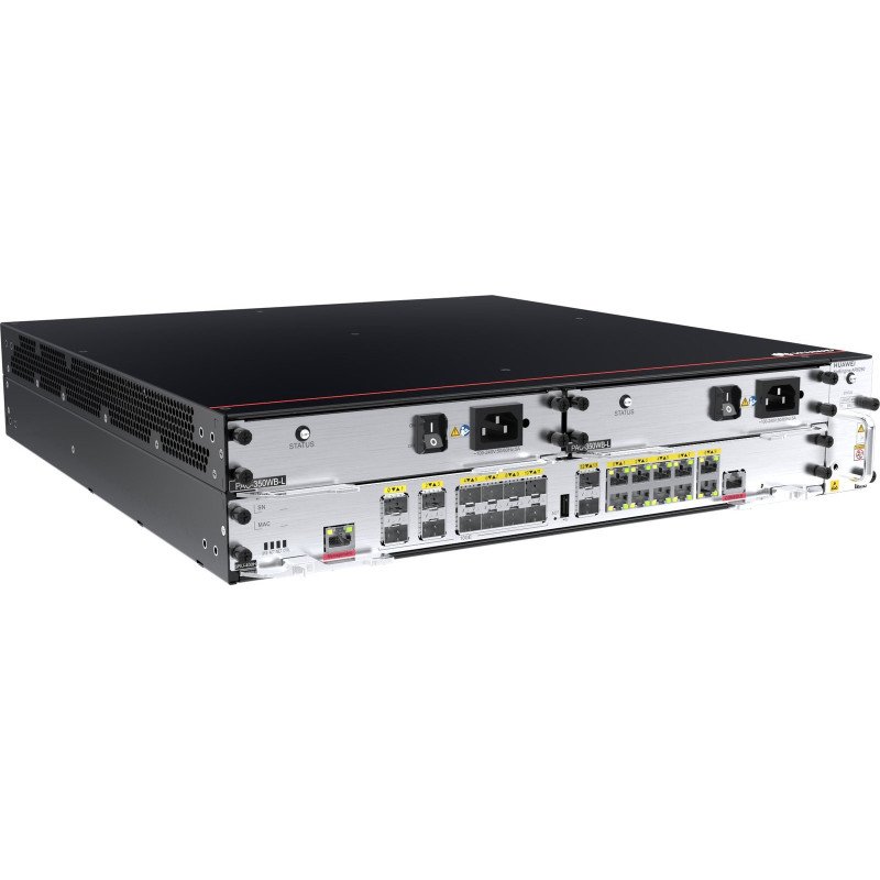 Huawei AR6280 chasis de red 2U Negro, Metálico