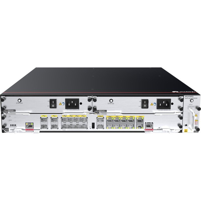 Huawei AR6280 chasis de red 2U Negro, Metálico
