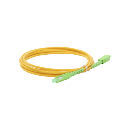 Jumper de Fibra Óptica Monomodo SC/APC-SC/APC Simplex de 3 metros, 3mm