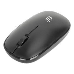 Mouse Manhattan MW3050, Ambidiestro, Óptico, 1200 DPI, Negro
