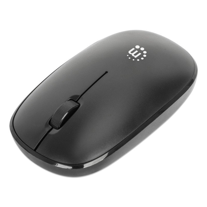 Mouse Manhattan MW3050, Ambidiestro, Óptico, 1200 DPI, Negro Mouse Manhattan MW3050, Ambidiestro, Óptico, 1200 DPI, Negro
