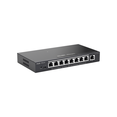 Switch Administrable 8 Puertos PoE+ 802.3af/at Gigabit, gestión gratuita desde la nube, 120w
