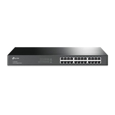 Switch TP-Link 24 puertos RJ45 10/100/1000 con auto mdi/mdi para rack 19 pulgadas