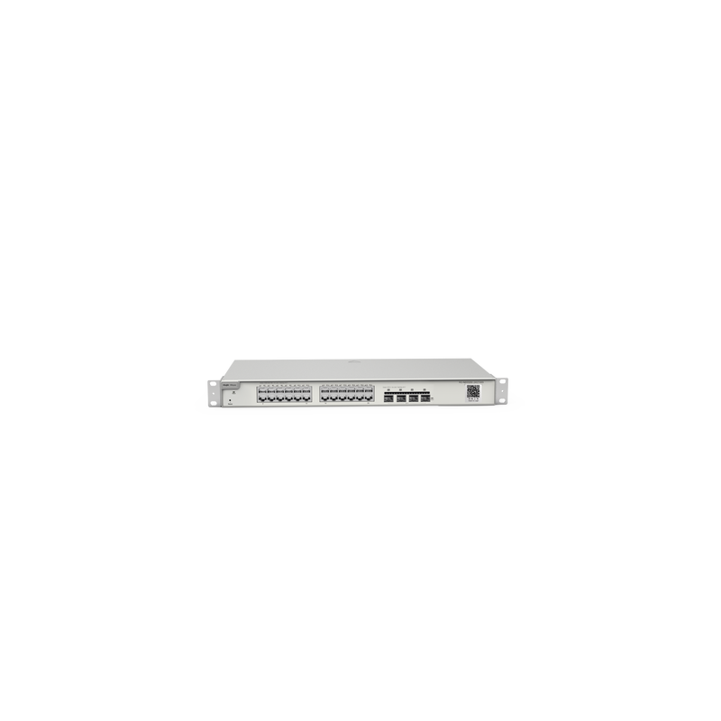 Switch Administrable Capa 3 con 24 puertos Gigabit + 4 SFP+ para fibra 10Gb, gestión gratuita desde la nube