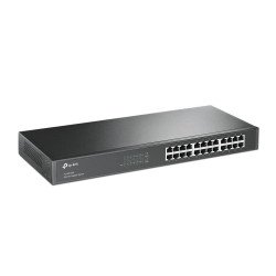 Switch TP-Link 24 puertos RJ45 10/100/1000 con auto mdi/mdi para rack 19 pulgadas