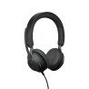 Diadema en oreja Jabra Evolve2 40 SE MS Stereo, cableado, USB-C, aislamiento de ruido, Certificado para Equipos de Microsoft