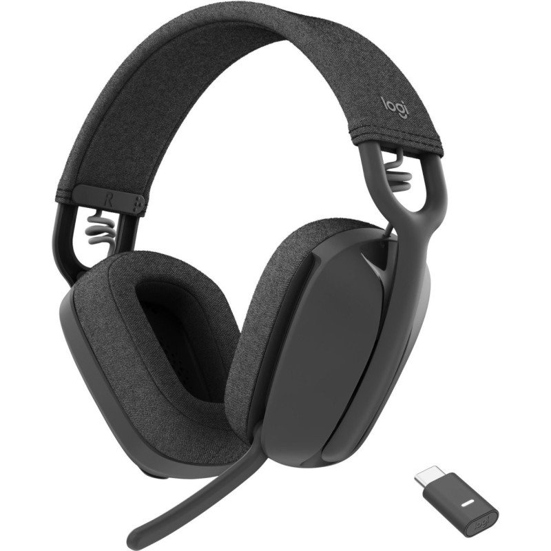 Diadema Inalámbrica Logitech Zone Vibe, Llamadas/Música, 185 g, Auriculares, Grafito