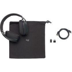 Diadema Inalámbrica Logitech Zone Vibe, Llamadas/Música, 185 g, Auriculares, Grafito