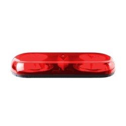 Mini barra de luces serie x606, con 18 LED, color rojo, montaje permanente