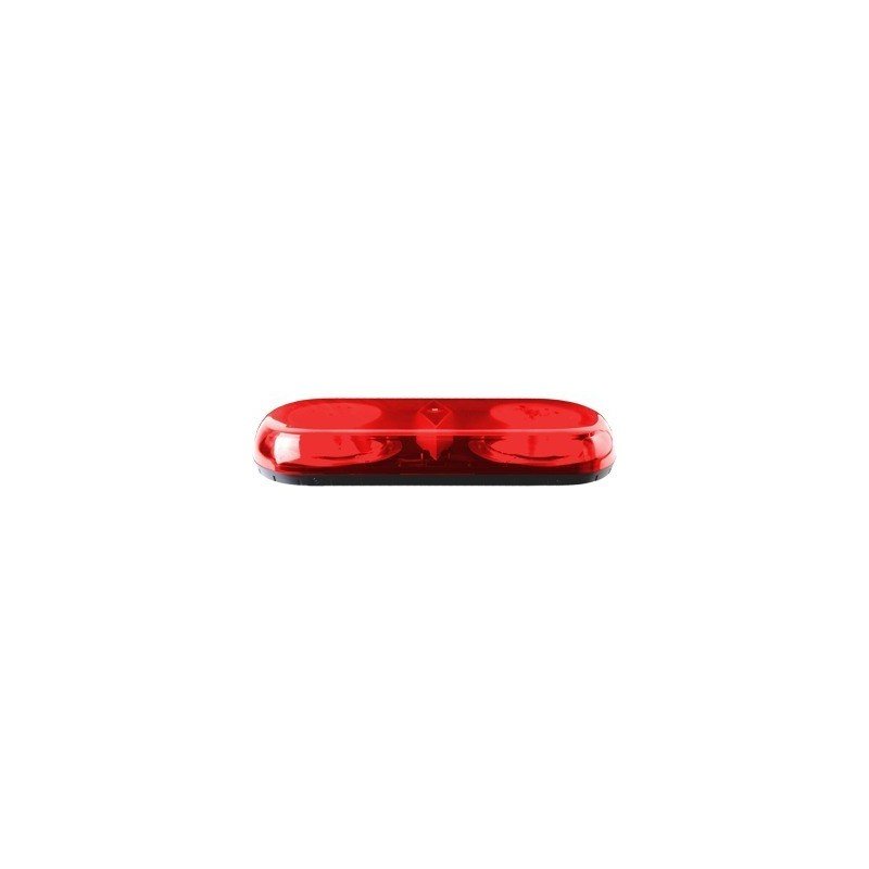 Mini barra de luces serie x606s, con 18 LED, color rojo, montaje succión e imán