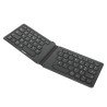Teclado Targus inalámbrico plegable ergonómico USB, color negro