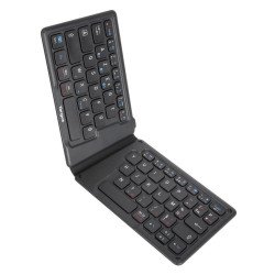 Teclado Targus inalámbrico plegable ergonómico USB, color negro