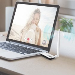 Tarjeta de red USB inalámbrica TP-Link 150mbps 802.11n/g/b antena desmontable 4dbi