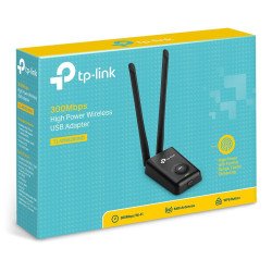 Tarjeta de red USB TP-Link 300mbps 802.11n/g/b 2 antenas desmontables 5dbi hasta 2w