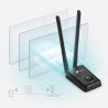 Tarjeta de red USB TP-Link 300mbps 802.11n/g/b 2 antenas desmontables 5dbi hasta 2w