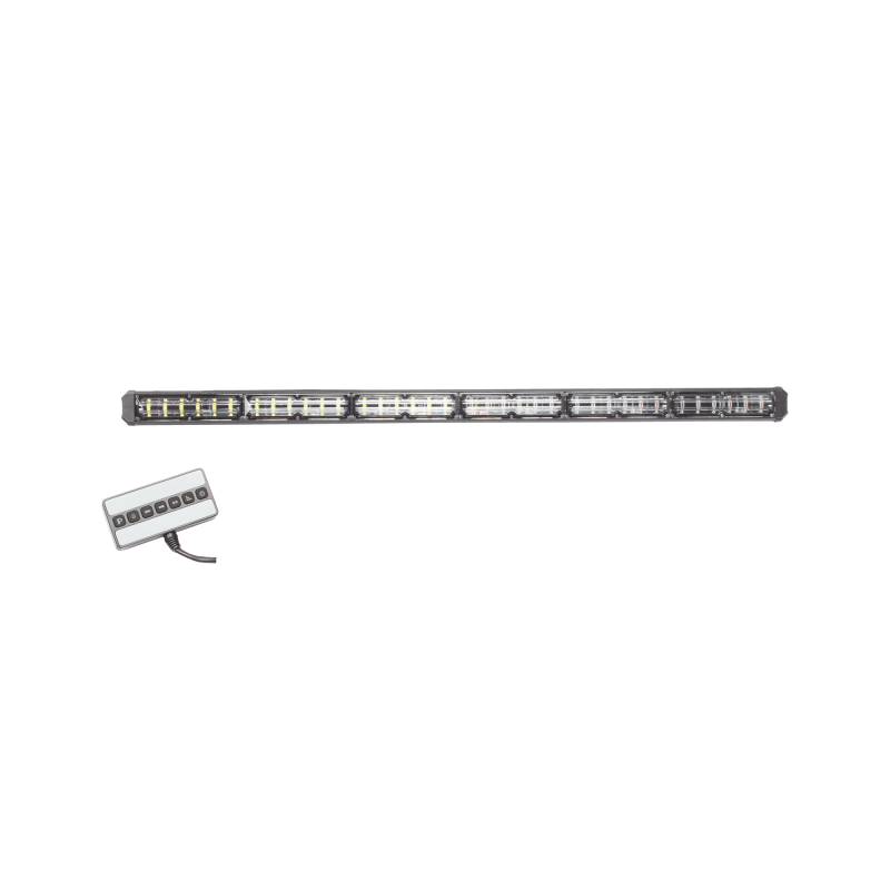 Barra de luz de advertencia de 6 módulos de 6 LED, 30 pulgadas, clara