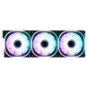 Kit ventiladores modular game factor 3x120mm 58cfm RGB negro fkg500-bk