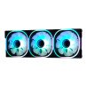 Kit ventiladores modular game factor 3x120mm 58cfm RGB negro fkg500-bk