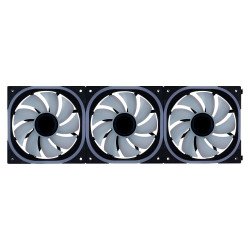 Kit ventiladores modular game factor 3x120mm 58cfm RGB negro fkg500-bk