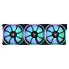 Kit ventiladores modular game factor 3x120mm 58cfm RGB negro fkg500-bk