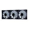 Kit ventiladores modular game factor 3x120mm 58cfm RGB negro fkg500-bk