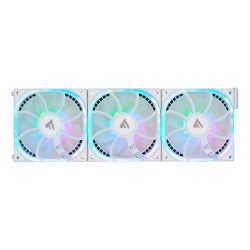 Kit ventiladores modular game factor 3x120mm 58cfm RGB blanco fkg500-w