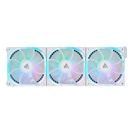 Kit ventiladores modular game factor 3x120mm 58cfm RGB blanco fkg500-w
