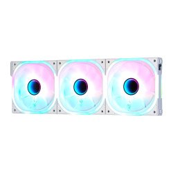 Kit ventiladores modular game factor 3x120mm 58cfm RGB blanco fkg500-w