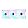 Kit ventiladores modular game factor 3x120mm 58cfm RGB blanco fkg500-w