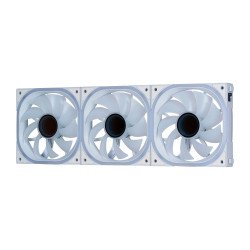 Kit ventiladores modular game factor 3x120mm 58cfm RGB blanco fkg500-w
