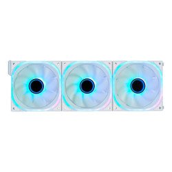 Kit ventiladores modular game factor 3x120mm 58cfm RGB blanco fkg500-w