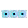 Kit ventiladores modular game factor 3x120mm 58cfm RGB blanco fkg500-w