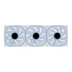Kit ventiladores modular game factor 3x120mm 58cfm RGB blanco fkg500-w