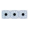 Kit ventiladores modular game factor 3x120mm 58cfm RGB blanco fkg500-w