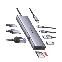 HUB USB-C (Docking Revodok) 9 en 1, 2 USB-A 3.0 (5Gbps), 2 USB-C (5Gbp