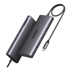 HUB USB-C (Docking Revodok Pro 210) 10 en 1, 2 Puertos HDMI 8K,4K@60Hz