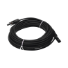 Cable fotovoltaico 50 m, negro, calibre 10 AWG con terminales MC4 en ambos extremos