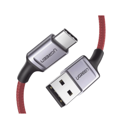 Cable USB-A a USB-C, 1 Metro, Protección Integrada, Carga Rápida, QC 4