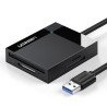 Lector de Tarjetas USB-3.0 Lector SD Compact Flash Card Reader Múltiple 4 en 1 Velocidad hasta 5 Gbps para Tarjetas de Memoria