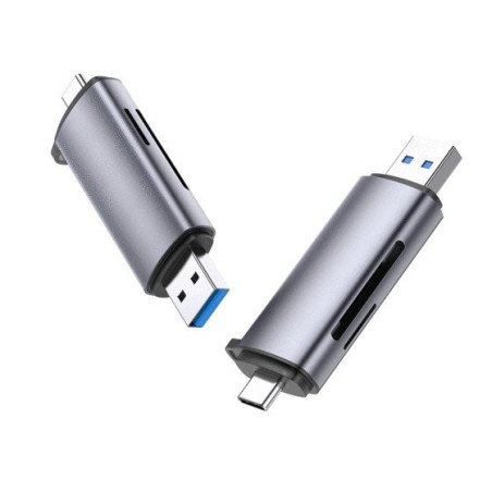 Lector de Tarjetas USB-C OTG, USB-A 5Gbps para TF, SD, Micro SD, SDXC, SDHC, MMC, RS-MMC, Micro SDXC, Micro SDHC, UHS-I,