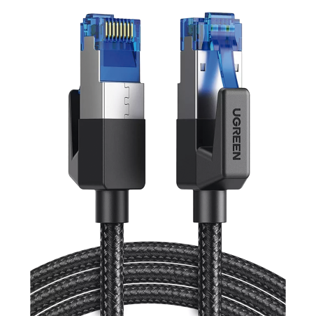 Cable Ethernet Cat8 CLASSIF/FTP Redondo con Malla de Nylon 2 Metros