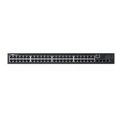 Networking Dell Switch N1548P, 48x RJ45 10/100/1000Base-T PoE/PoE+ ports, 4x SFP+ 10 Gb fiber ports / 5 Año de Garantía Prosuppo