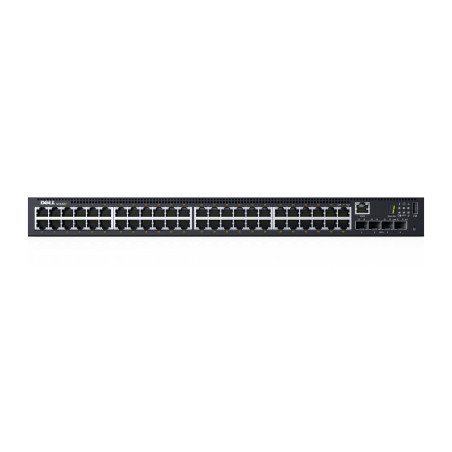 Networking Dell Switch N1548P, 48x RJ45 10/100/1000Base-T PoE/PoE+ ports, 4x SFP+ 10 Gb fiber ports / 5 Año de Garantía Prosuppo