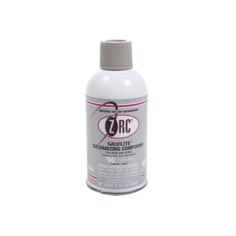 Compuesto zinc en aerosol para retoque de piezas galvanizadas por inmersión en caliente (12 oz.).