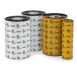 RIBBON CERA 0mmx450m (4.33inx1476ft), 6000, Wax, 25mm (1in)core, Tabletop, Caja con 24 rollos
