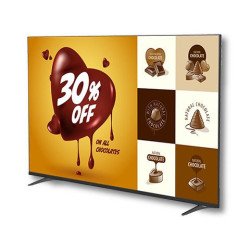 MONITOR PROFESIONAL LED 55", DIGITAL SIGNAGE, 16/7, BIZ TV, 4K, 900:1, 300NITS, HDMIx3, USBx2, ETHERNETx1, WIFI, BOCINASx2 (10W+