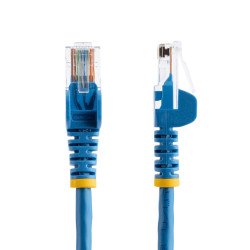 Cable de Red de 10m Azul Cat5e Ethernet RJ45 sin Enganches - Extremo Secundario: 1 x RJ-45 Network - Male - Cable de conexión -