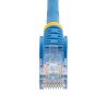 Cable de Red de 10m Azul Cat5e Ethernet RJ45 sin Enganches - Extremo Secundario: 1 x RJ-45 Network - Male - Cable de conexión -