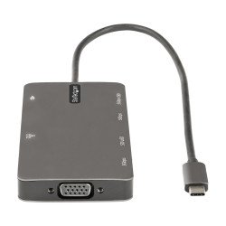 Adaptador Multipuertos USB C - Docking Station USB Tipo C HDMI 4K 30Hz VGA - Hub USB 3.0 5Gbps (USBA/USBC) - PD 100W - 1 Display